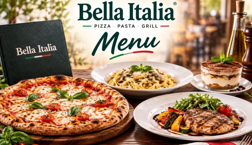 Bella Italia Menu