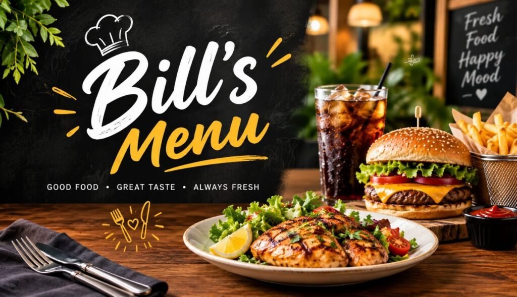 Bill's Menu