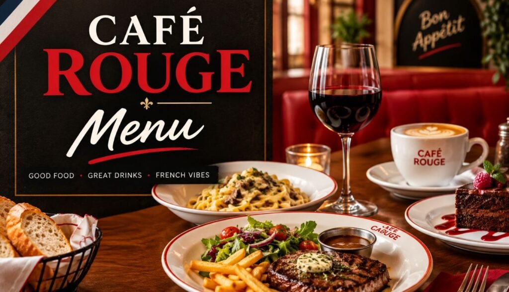 Café Rouge Menu