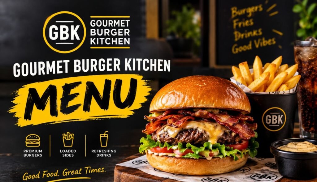 Gourmet Burger Kitchen Menu