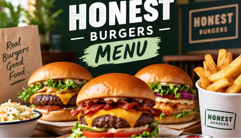 Honest Burgers Menu