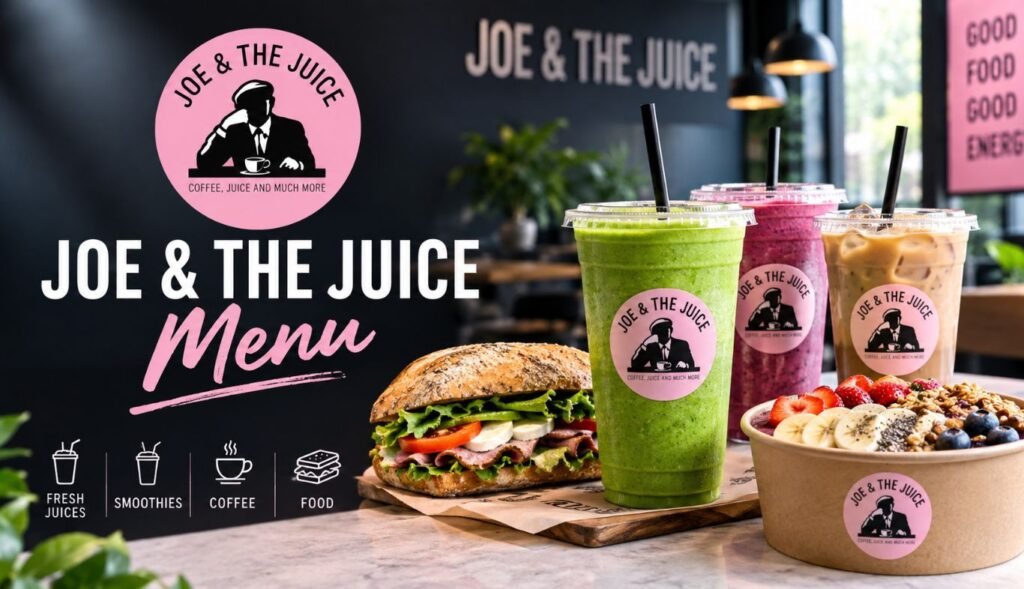 Joe & The Juice Menu