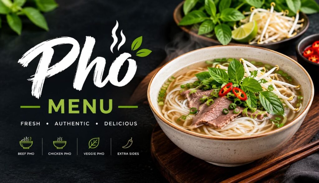 Pho Menu