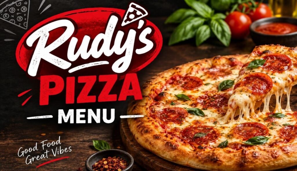 Rudy's Pizza Menu
