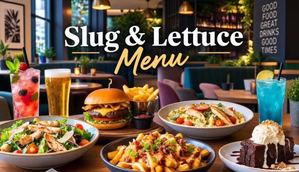 Slug & Lettuce Menu