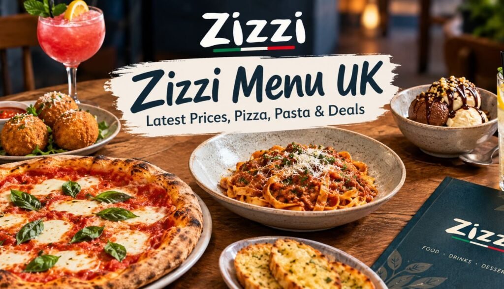 Zizzi Menu