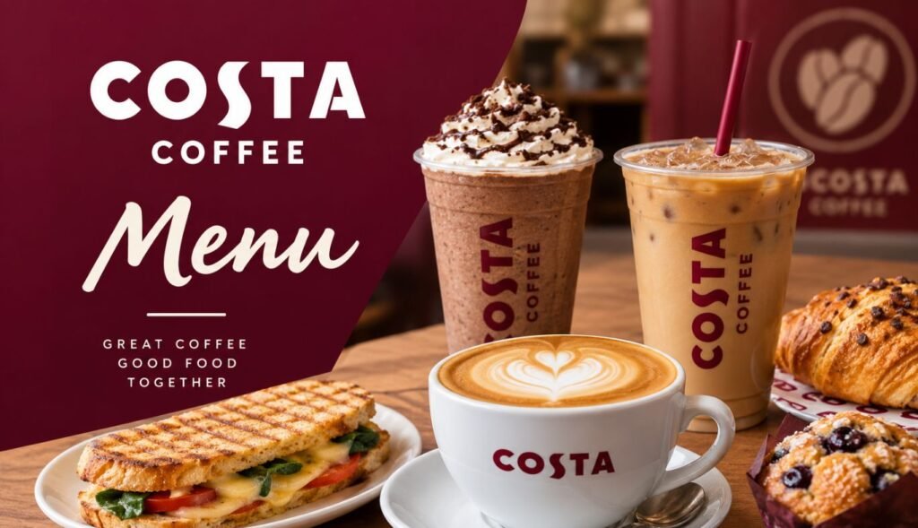 Costa Coffee Menu