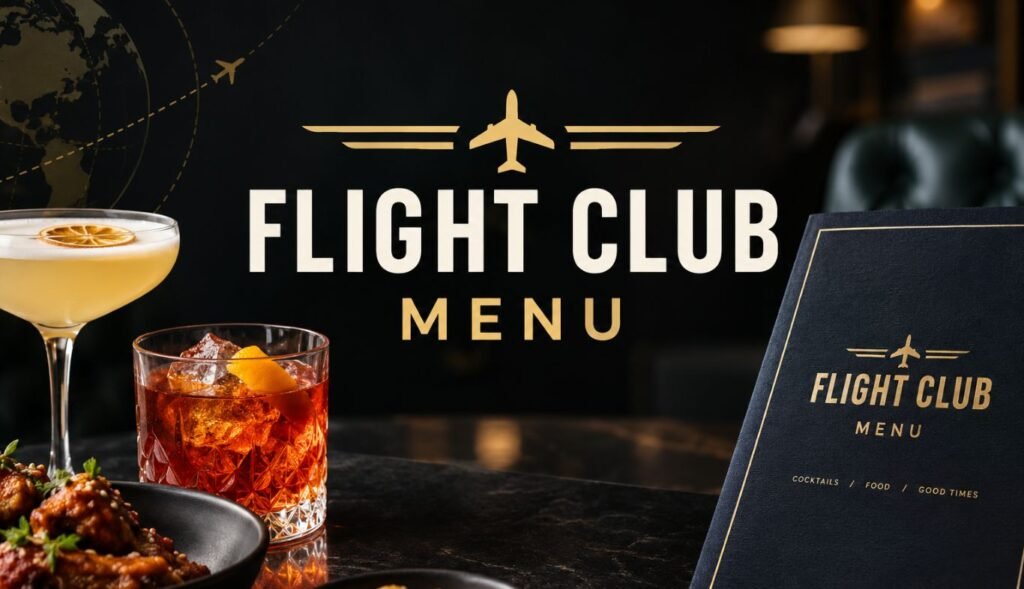 Flight Club Menu