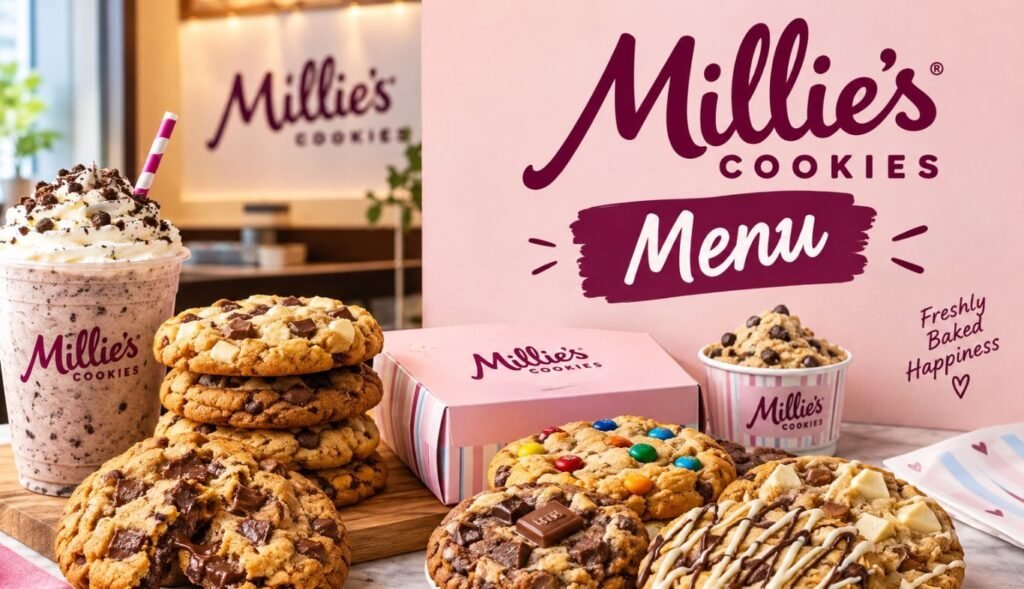 Millie's Cookies Menu