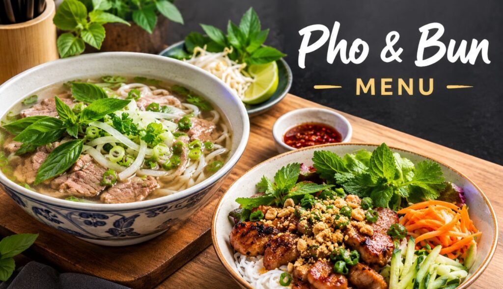 Pho & Bun Menu