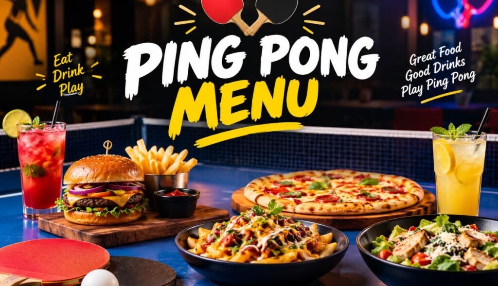 Ping Pong Menu