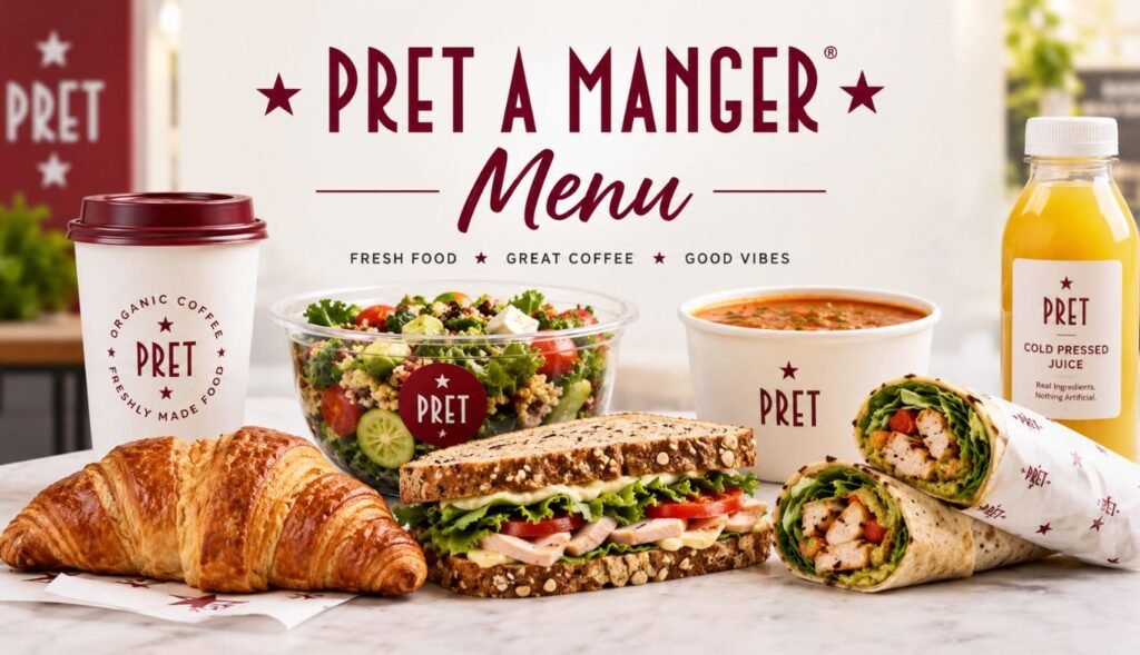Pret A Manger Menu