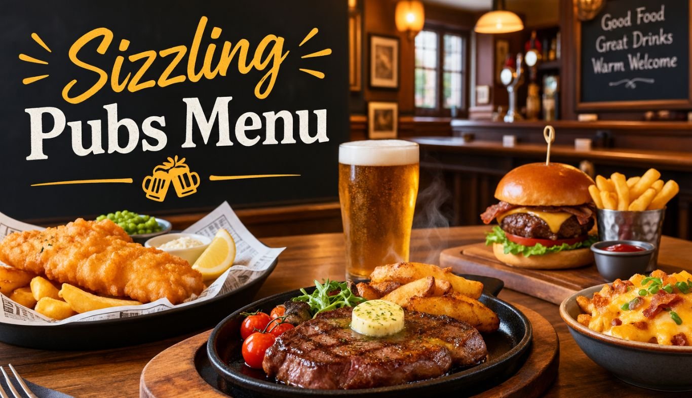 Sizzling Pubs Menu