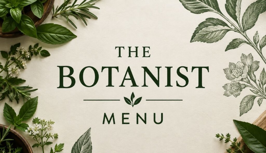 The Botanist Menu