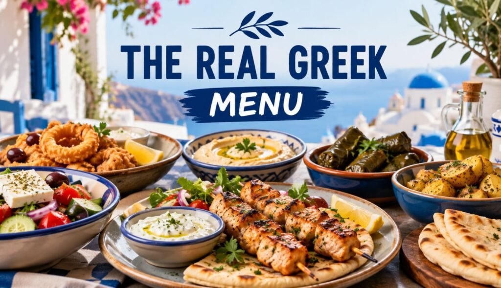The Real Greek Menu